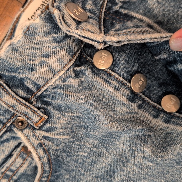 Reformation Cynthia High Rise Straight Jeans Frayed Hem - Picture 7 of 15